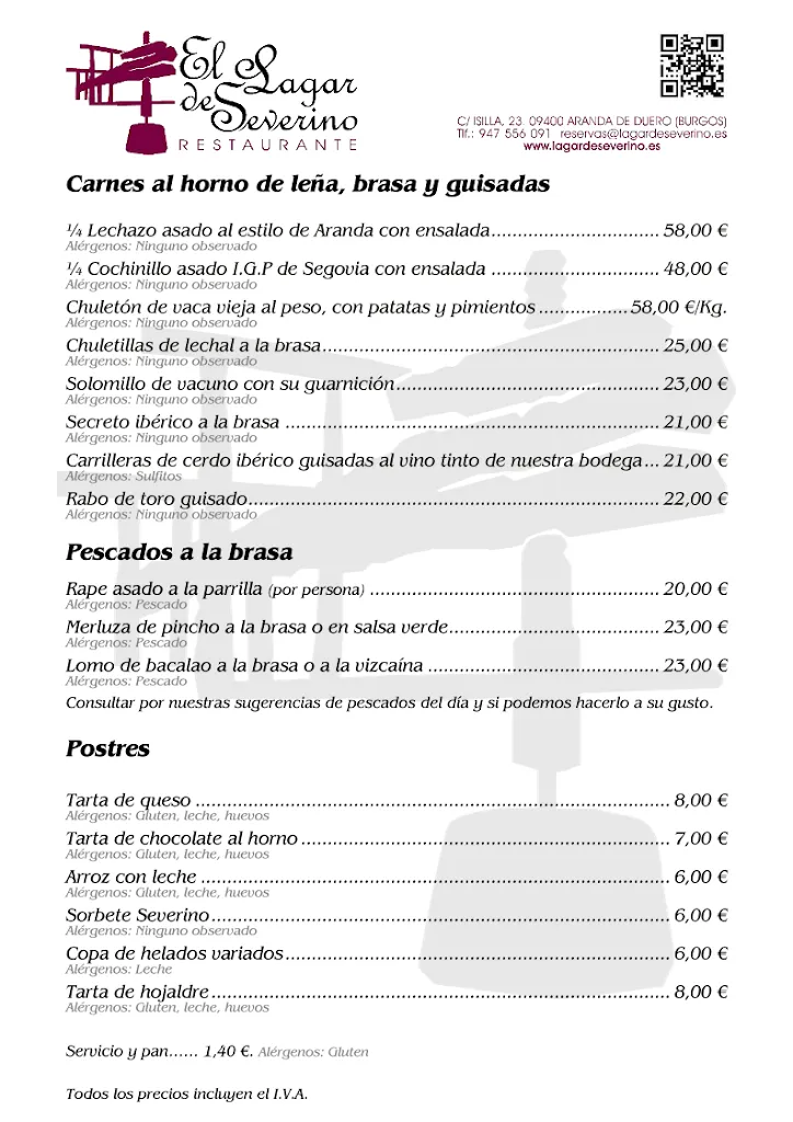 Menu_El Lagar de Severino_Aranda de Duero_image_2