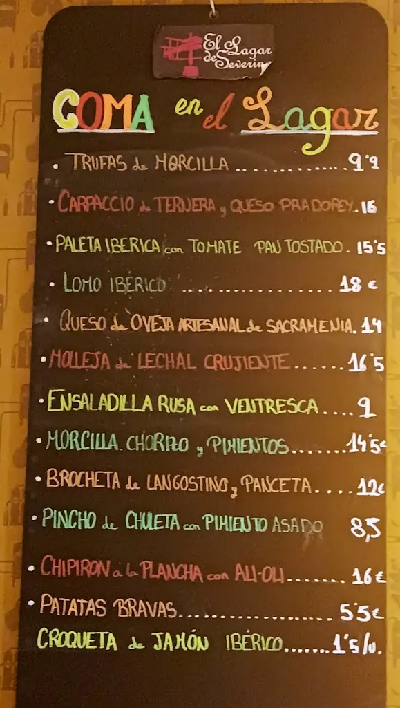 Menu_El Lagar de Severino_Aranda de Duero_image_4