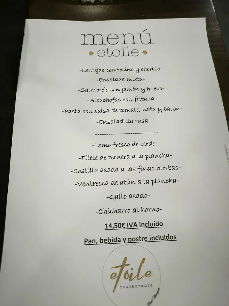 Menu_Restaurante Etoile_Belorado_image_2