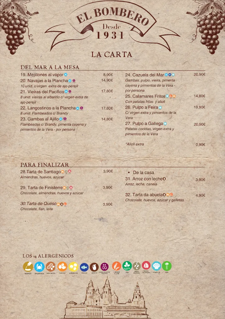 Menu_Restaurante El Bombero_Santiago de Compostela_image_4