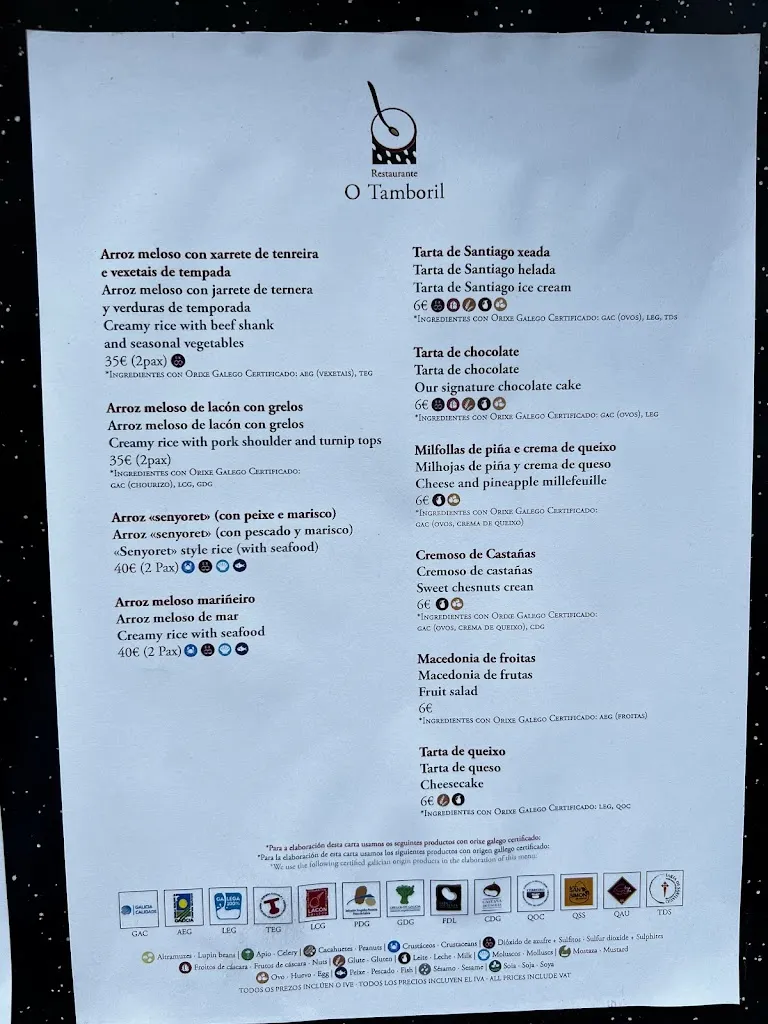 Menu_O Tamboril_Santiago de Compostela_image_3