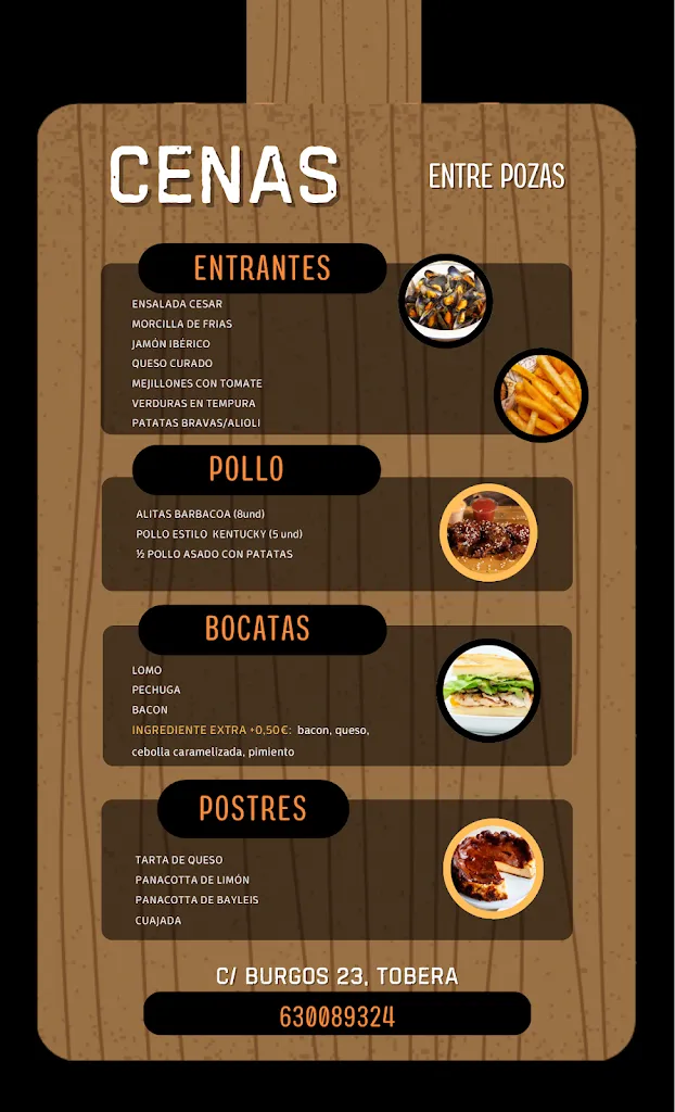 Menu_Bar-Restaurante Entre Pozas_Cascajares de Bureba_image_1