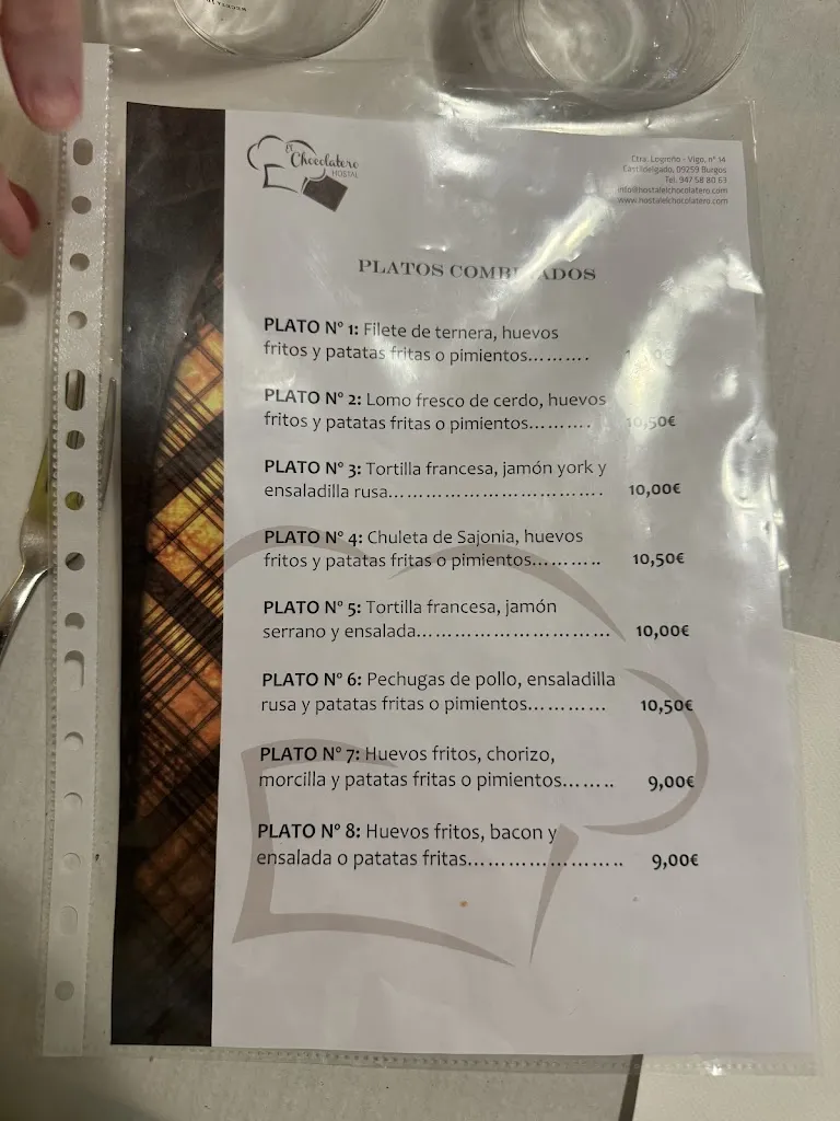 Menu_Restaurante El Chocolatero_Cascajares de Bureba_image_1