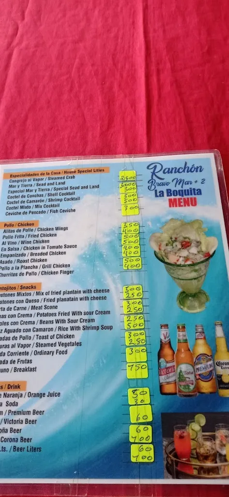 Menu_La Boquita, Playa de Carazo_Carazo_image_1