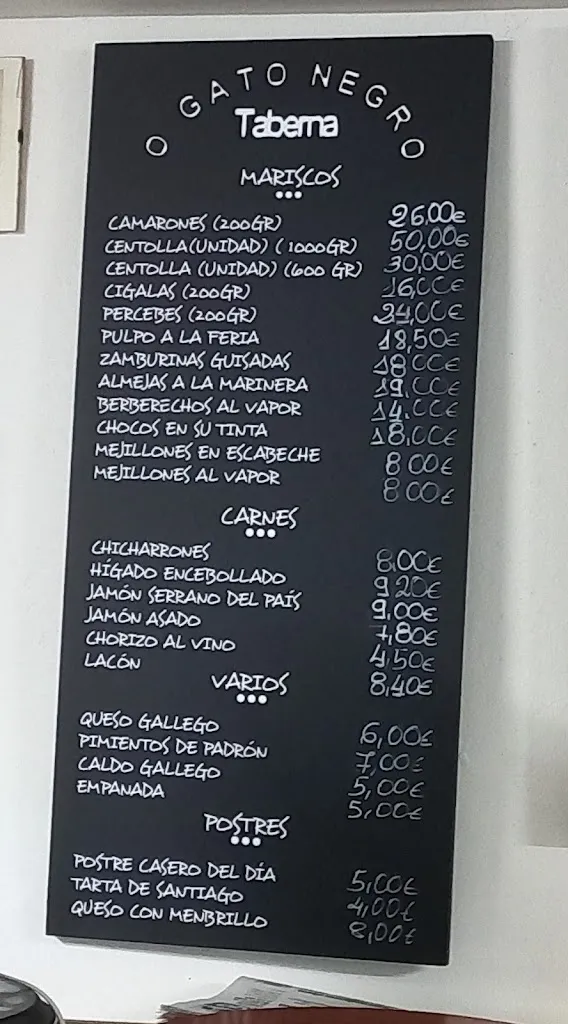 Menu_Taberna O Gato Negro_Santiago de Compostela_image_2