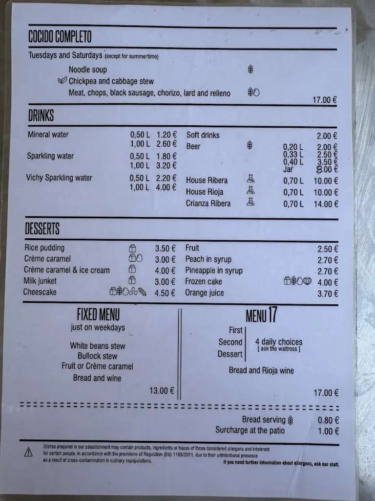 Menu_El Mesón de Castrojeriz_Castellanos de Castro_image_1