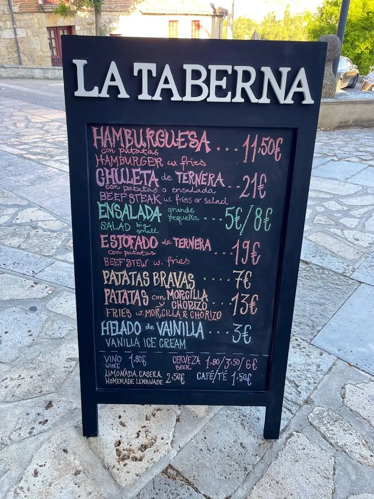 Menu_La Taberna_Castellanos de Castro_immagine_3