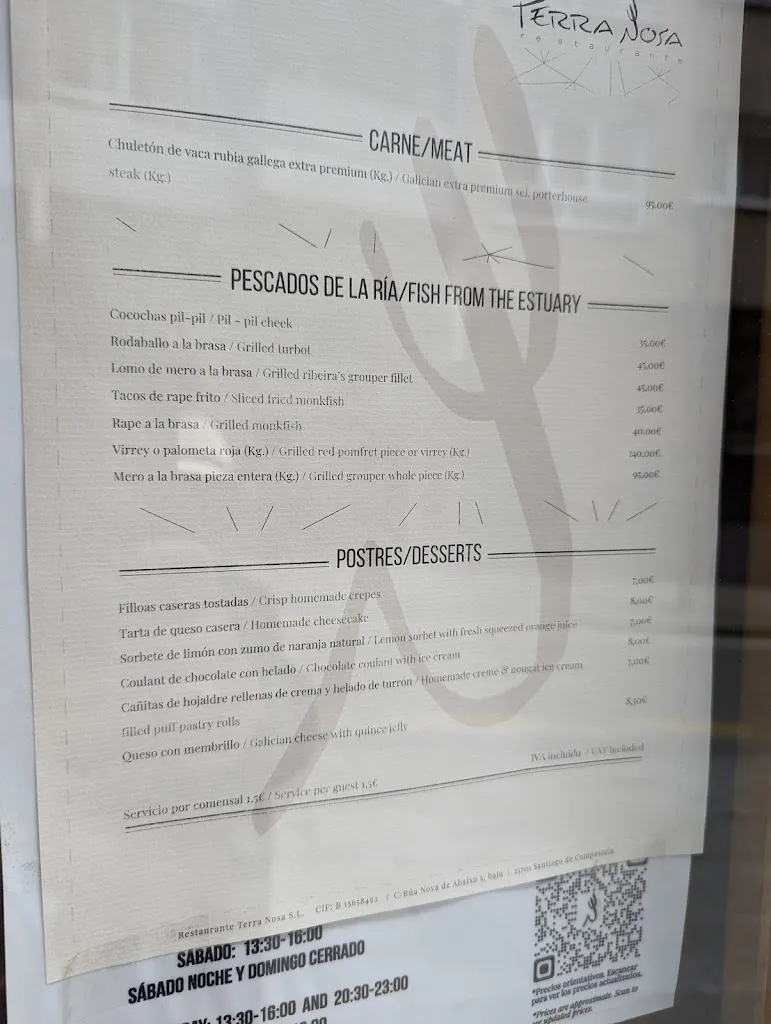 Menu_Restaurante Terra Nosa_Santiago de Compostela_image_3