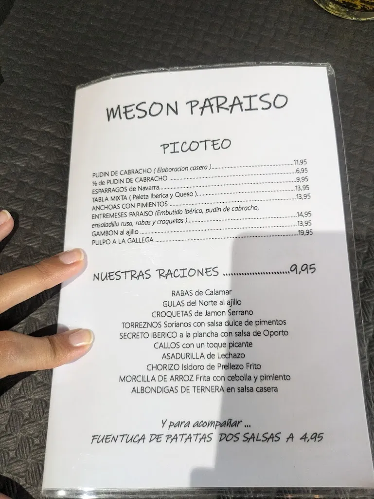 Menu_Restaurante El Paraíso_Cabezón de la Sierra_image_4