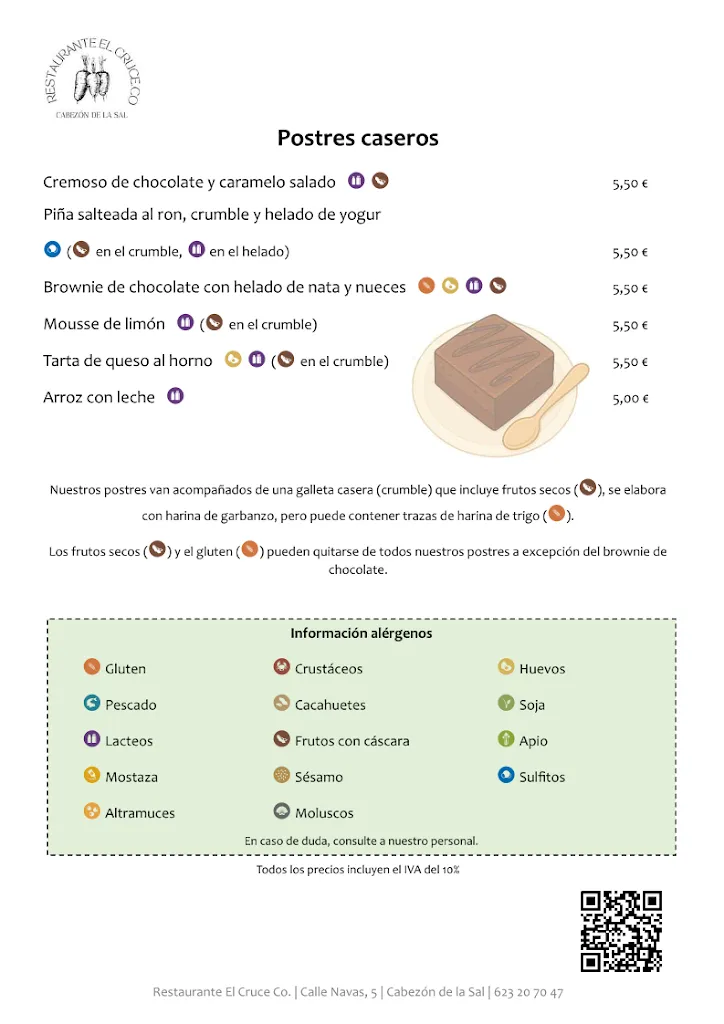 Menu_Restaurante El Cruce_Cabezón de la Sierra_image_1