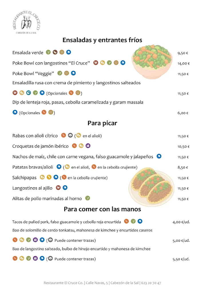 Menu_Restaurante El Cruce_Cabezón de la Sierra_image_2