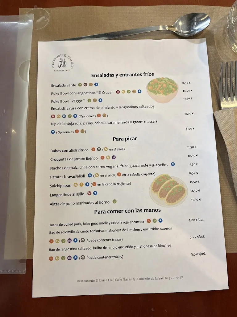 Menu_Restaurante El Cruce_Cabezón de la Sierra_image_4