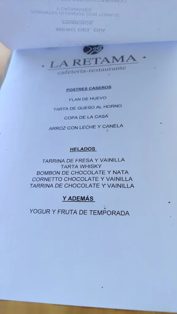 Menu_Restaurante La Retama_Cabezón de la Sierra_image_1