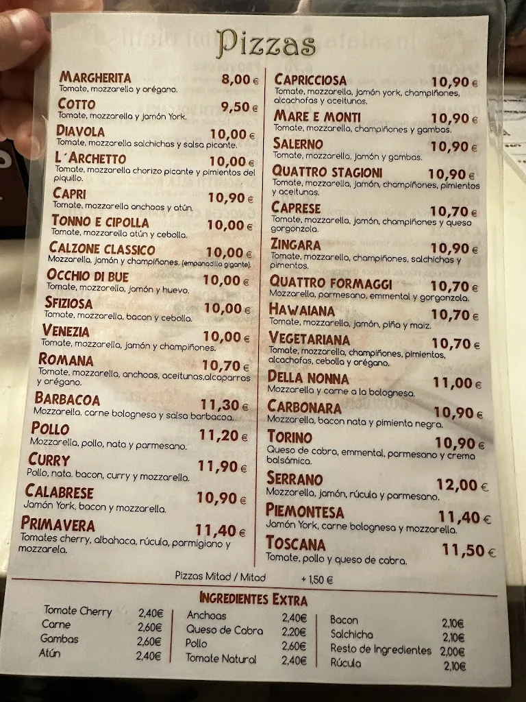 Menu_Pizzería L'Archetto_Cabezón de la Sierra_image_3