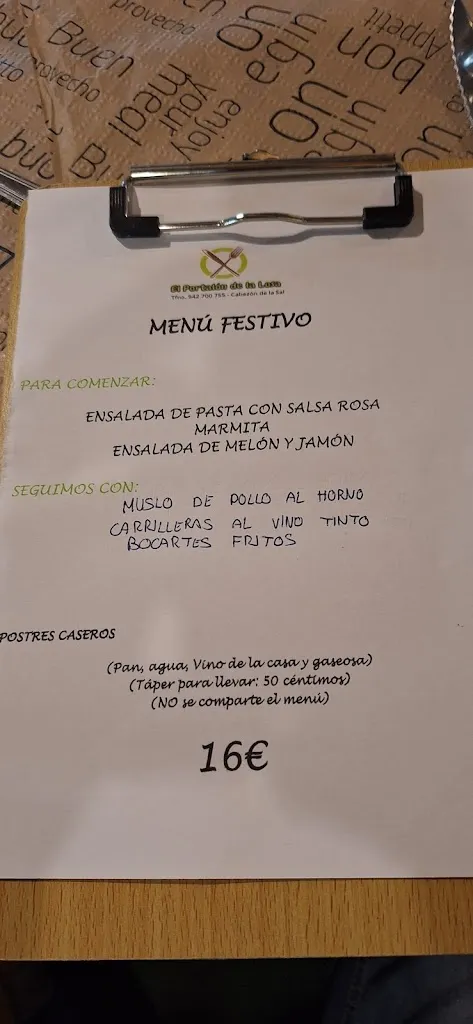 Menu_El Portalón de La Losa_Cabezón de la Sierra_image_3