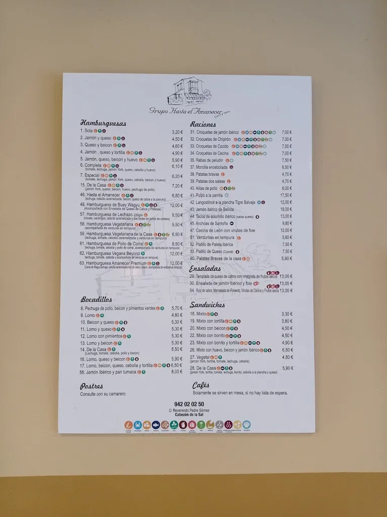 Menu_Hasta el Amanecer_Cabezón de la Sierra_image_1
