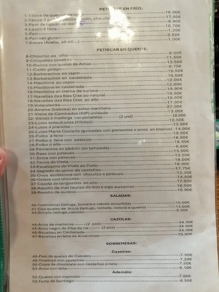 Menu_Restaurante María Castaña_Santiago de Compostela_image_1