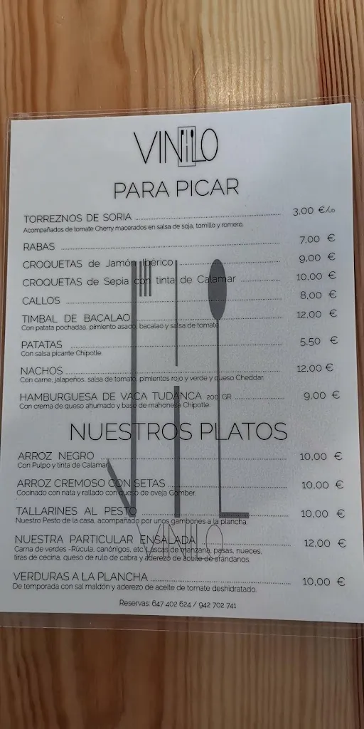 Menü_Café Vinilo_Cabezón de la Sierra_Bild_2