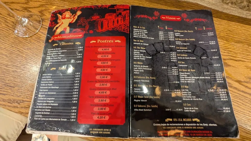 Menu_Tapas Petiscos Do Cardeal_Santiago de Compostela_image_2