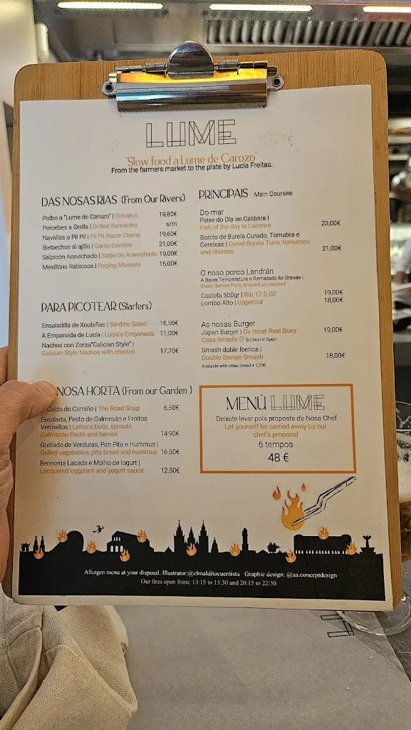 Menü_Lume_Santiago de Compostela_Bild_2