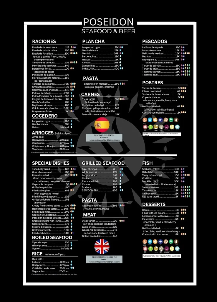 Menu_Restaurante Poseidon mediterraneo_Fresno de Rodilla_immagine_1