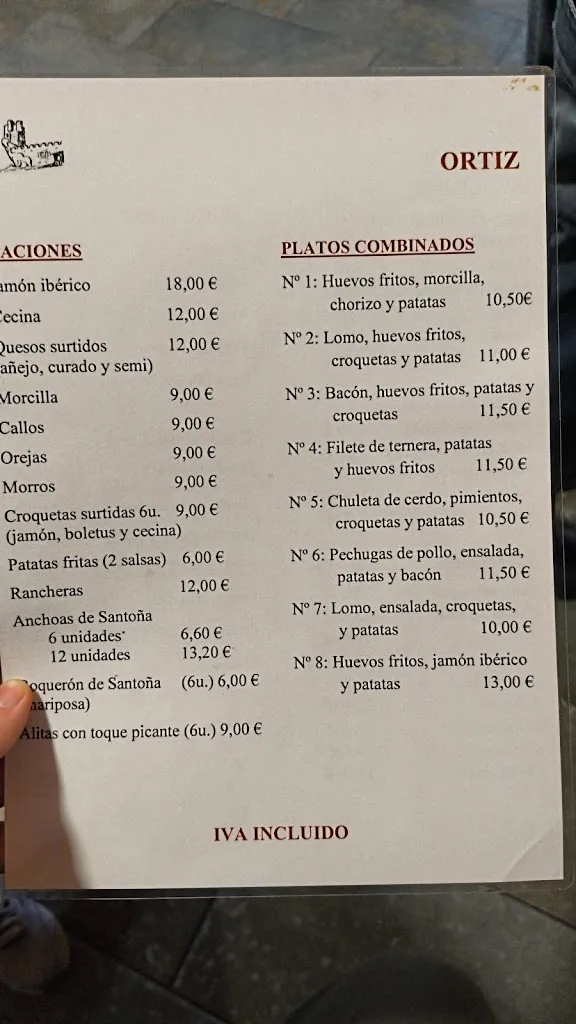 Menu_Ortiz Bar Restaurante_Frías_image_1