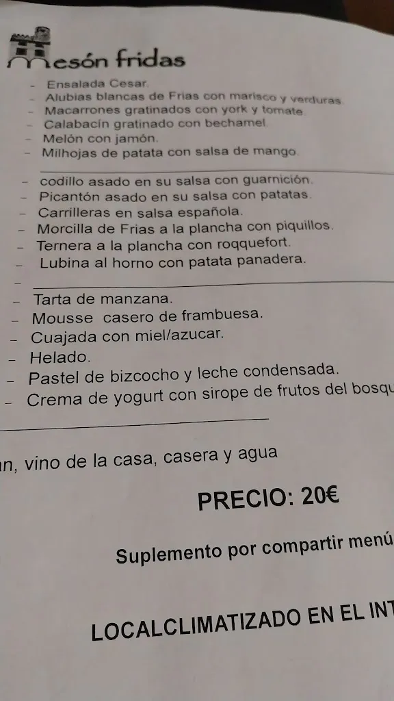Menu_Mesón Fridas _Frías_image_3