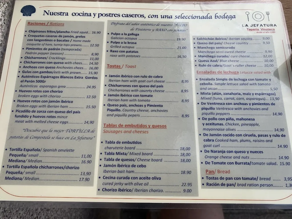 Menu_La Jefatura_Santiago de Compostela_image_3