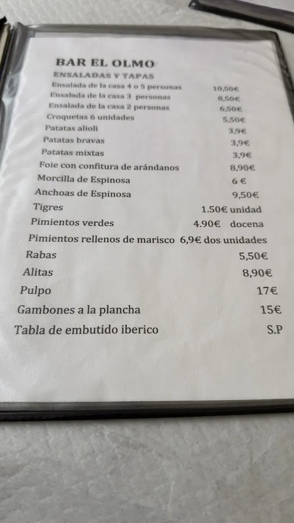 Menu_Bar Ultramarinos El Olmo_Espinosa de los Monteros_image_3