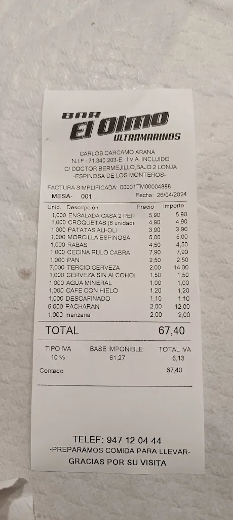 Xavier_Bar Ultramarinos El Olmo_Espinosa de los Monteros_review