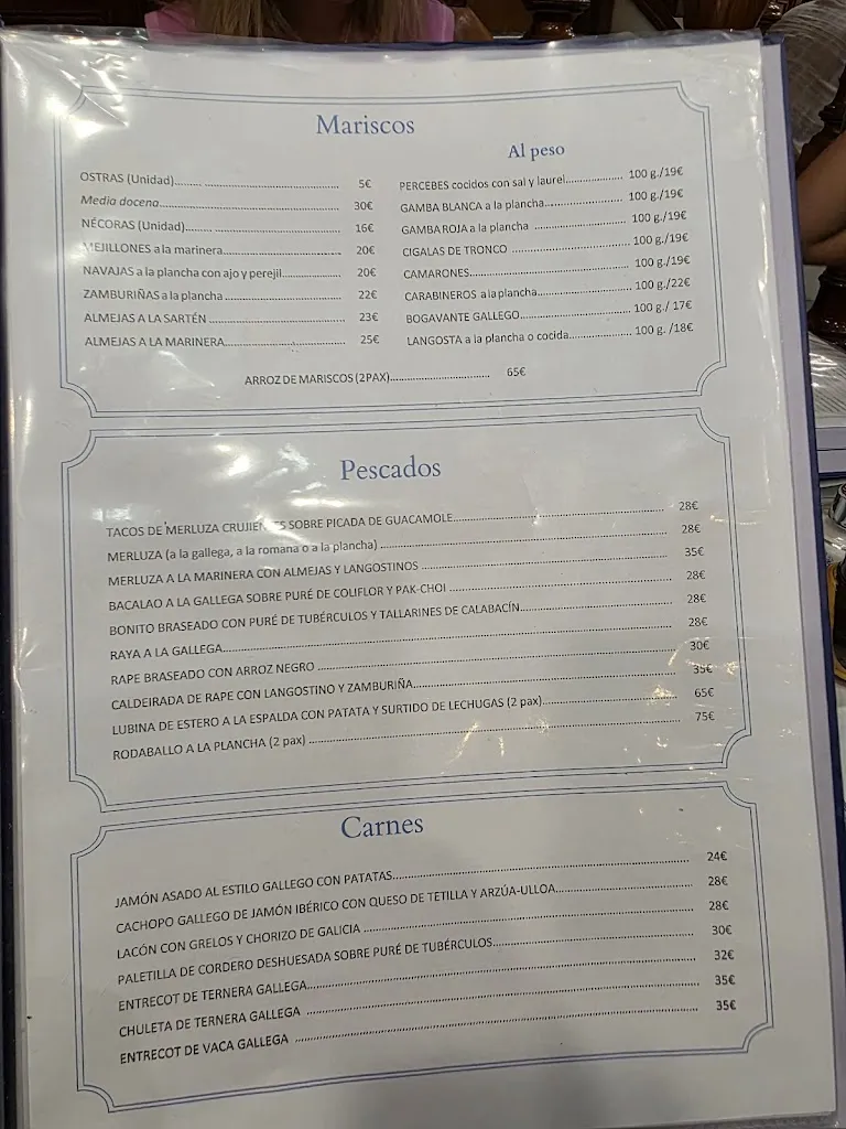 Menu_Restaurante O'Caldiño_Gallega La_image_1