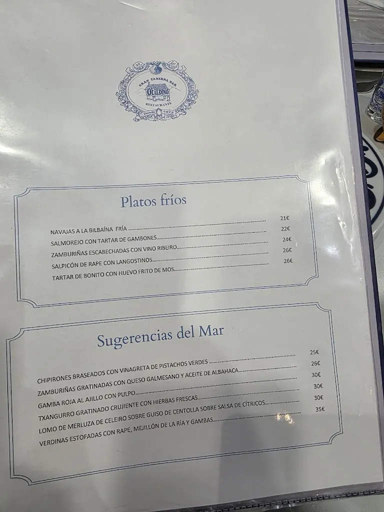 Menu_Restaurante O'Caldiño_Gallega La_image_2