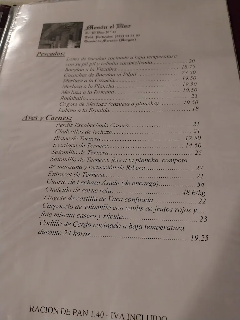 Menu_Mesón El Viso_Gumiel de Mercado_image_1