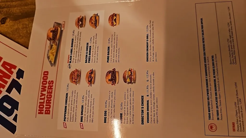 Menu_Foster's Hollywood_Horra La_image_3