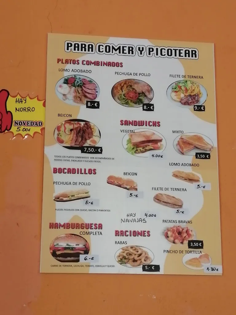 Menu_Bar el Castillo_Itero del Castillo_immagine_1