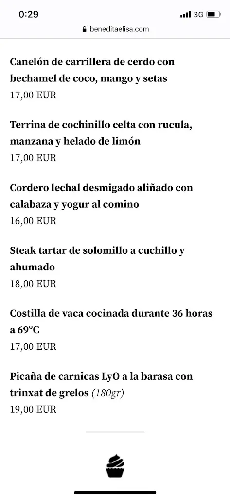 Menu_Benedita Elisa_Santiago de Compostela_image_1