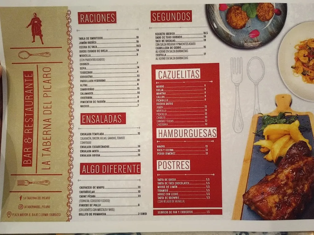 Menu_La Taberna del Pícaro_Lerma_image_1