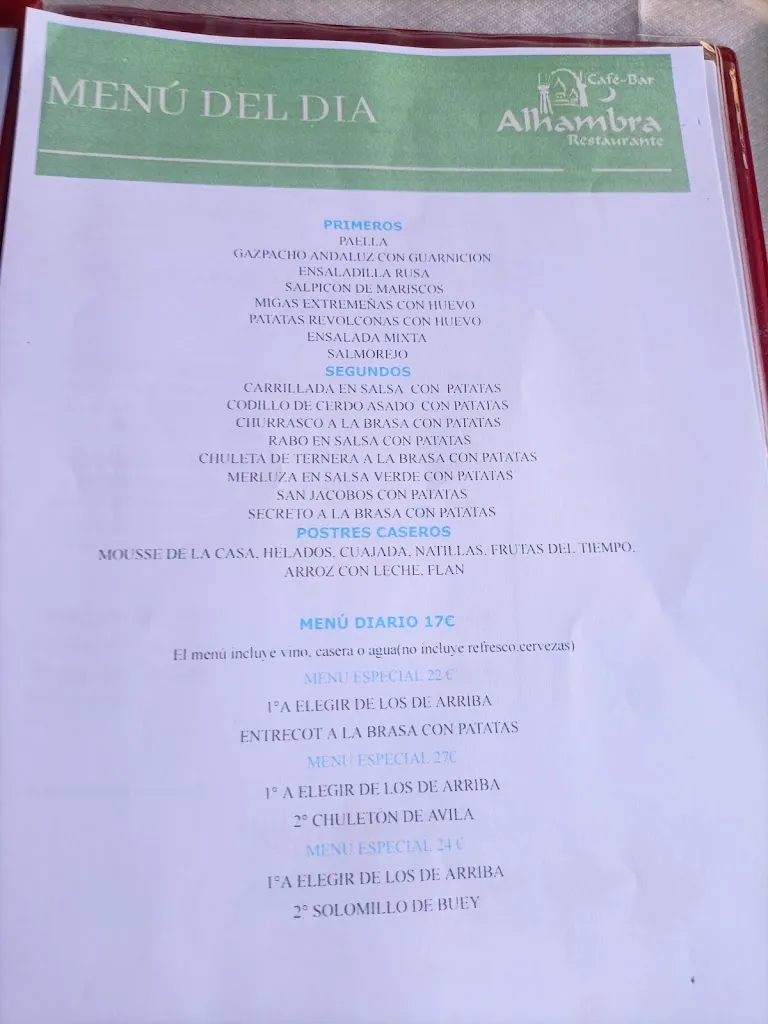Menu_Restaurante Alhambra_Madrigal del Monte_image_2
