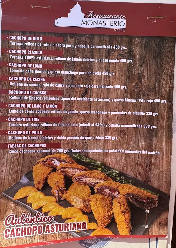 Menu_Restaurante Monasterio_Monasterio de la Sierra_image_1