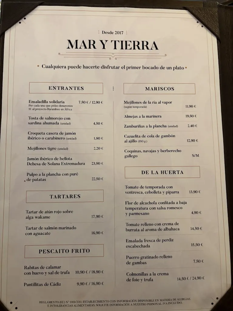 Menu_Restaurante Mar y Tierra Montecarmelo_Monasterio de la Sierra_image_1
