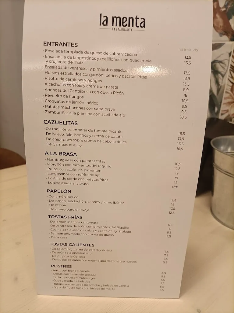 Menu_Restaurante la Menta_Miranda de Ebro_image_1