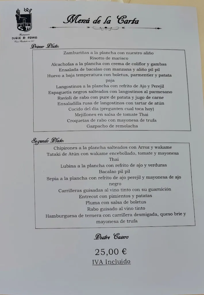 Menu_Duque de Frías Restaurante_Miranda de Ebro_image_2
