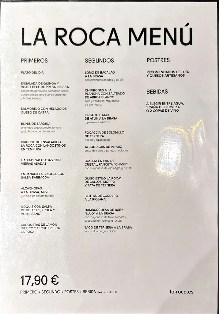 Menu_La Roca Cocina de Mercado_Miranda de Ebro_immagine_1