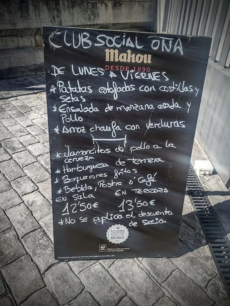 Menu_Club Social Oña Sanchinarro_Oña_image_1