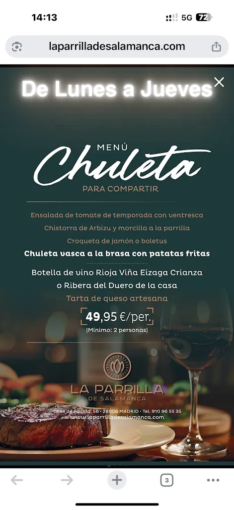 Menu_La Parrilla de Salamanca - Restaurante Barrio de Salamanca_Padilla de Arriba_image_3