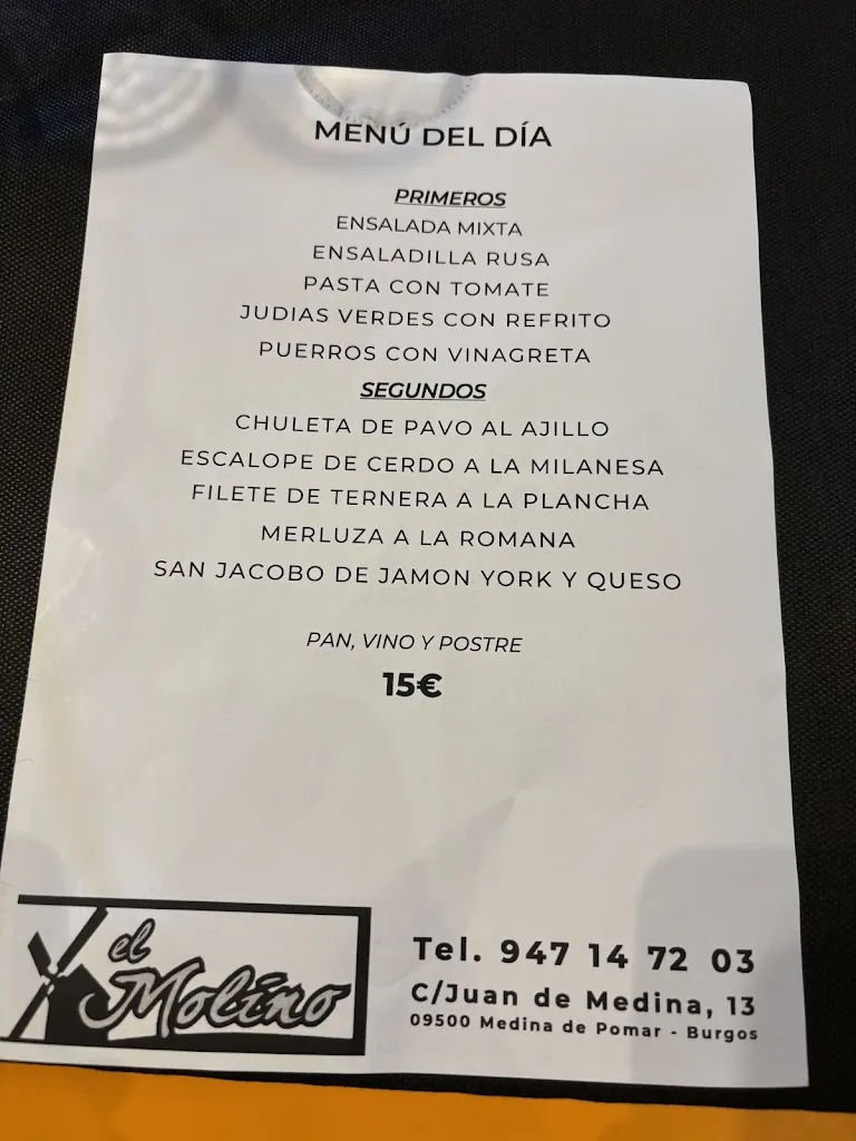 Menu_Restaurante El Molino_Medina de Pomar_image_1