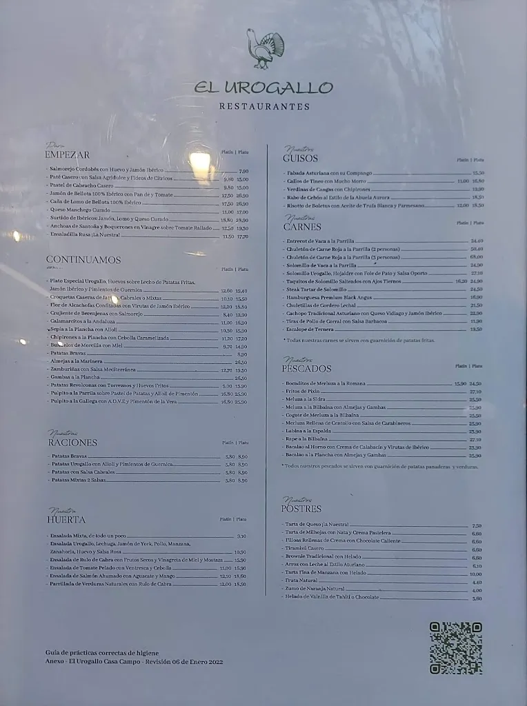 Menu_El Urogallo I Restaurante Casa de Campo_Sobrado_image_3