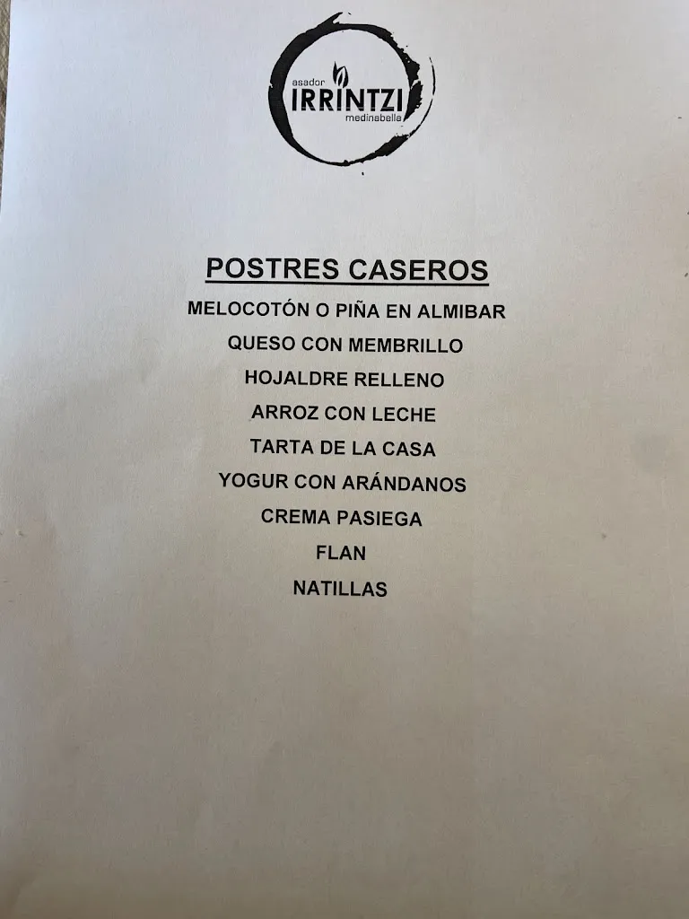 Menu_Asador Irrintzi Medinabella_Medina de Pomar_immagine_2