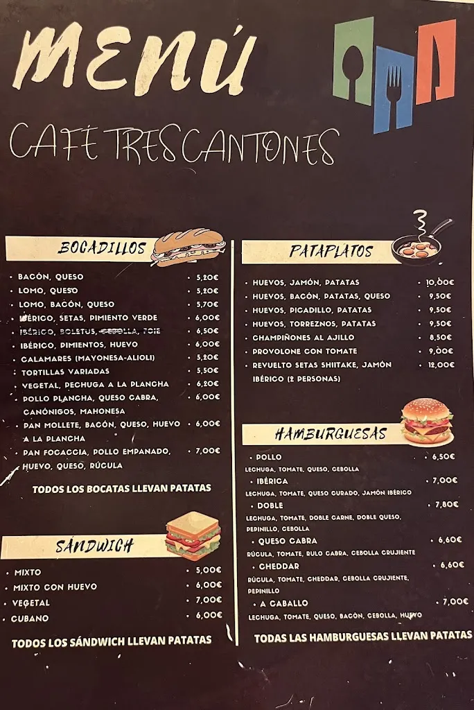 Menu_Café Tres Cantones_Medina de Pomar_image_1