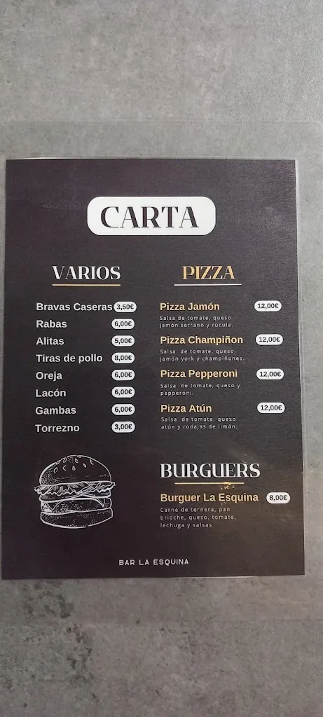 Menu_Bar La Esquina_Palacios de la Sierra_image_1